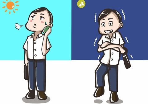 寒暖差による不調